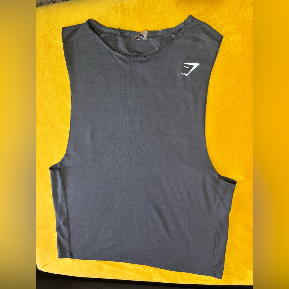 Gymshark Black Muscle Tank Top